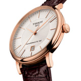  Shop Authentic Tissot Carson Premium Powermatic 80 White Dial Brown Leather Strap Watch For Men - T122.407.36.031.00 - Luxxuri