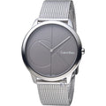  Shop Authentic Calvin Klein Minimal Black Dial Silver Mesh Bracelet Watch for Men - K3M21123 - Luxxuri