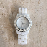  Shop Authentic Marc Jacobs Marc White Dial White Ceramic Strap Watch for Women - MBM9500 - Luxxuri