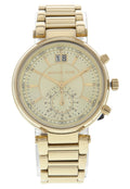  Shop Authentic Michael Kors Sawyer White Dial Gold Steel Strap Watch for Women - MK6362 - Luxxuri