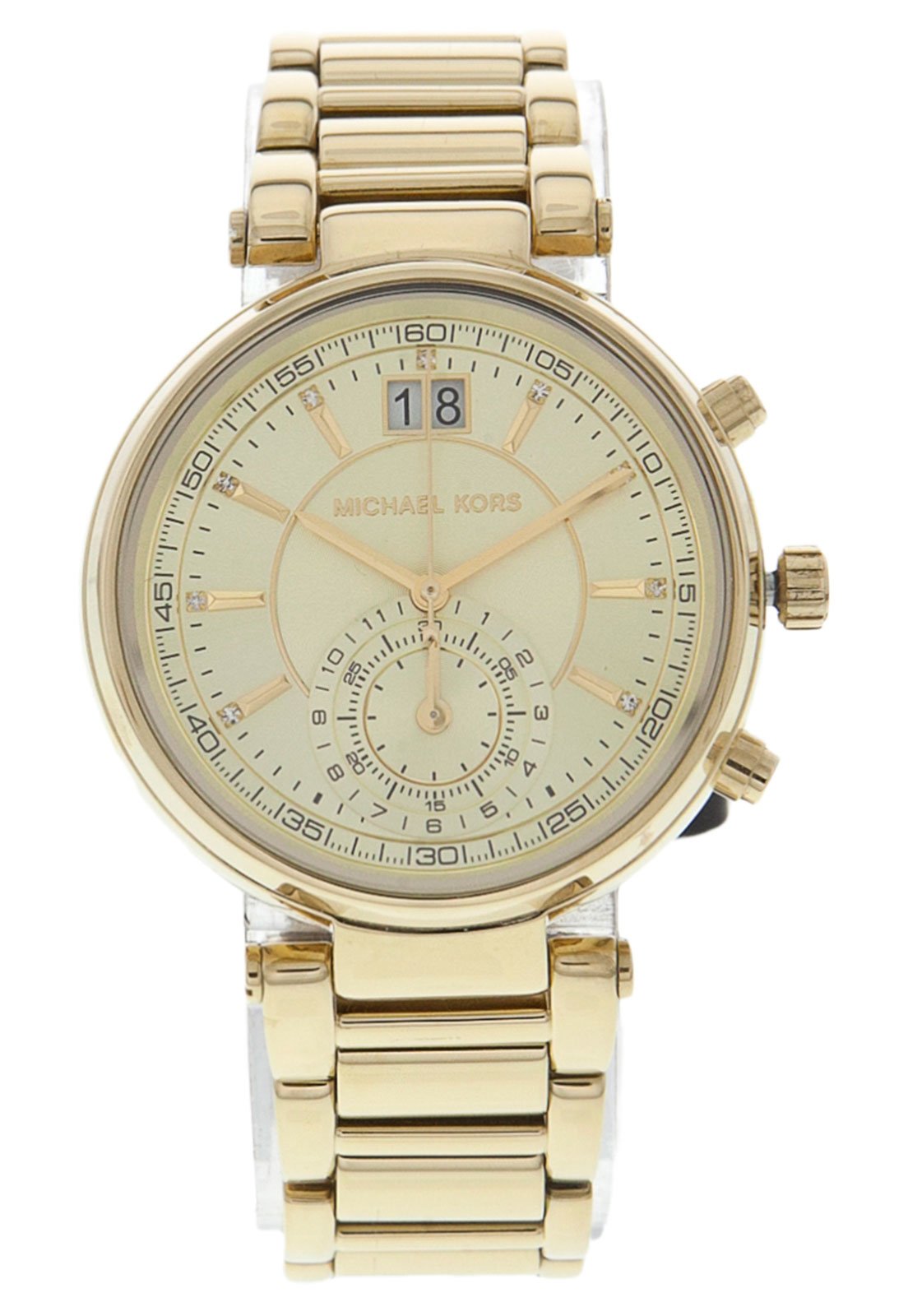  Shop Authentic Michael Kors Sawyer White Dial Gold Steel Strap Watch for Women - MK6362 - Luxxuri