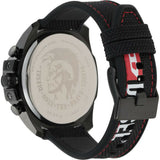  Shop Authentic Diesel Mega Chief Chronograph Silver Dial Black Leather Strap Watch For Men - DZ4512 - Luxxuri