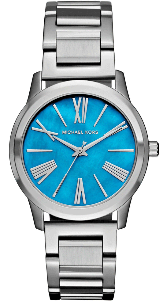  Shop Authentic Michael Kors Hartman Quartz Blue Dial Silver Steel Strap Watch For Women - MK3519 - Luxxuri