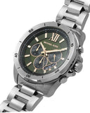  Shop Authentic Michael Kors Brecken Chronograph Green Dial Silver Steel Strap Watch For Men - MK8984 - Luxxuri