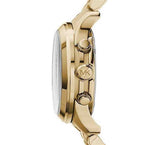  Shop Authentic Michael Kors Runway Hunger Stop100 Series Blue Dial Gold Steel Strap Watch for Women - MK5815 - Luxxuri
