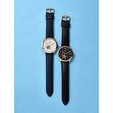  Shop Authentic Fossil Townsman Automatic Black Dial Black Leather Strap Watch for Men - ME3170 - Luxxuri