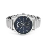  Shop Authentic Tommy Hilfiger Kane Blue Dial Silver Steel Strap Watch for Men - 1710401 - Luxxuri