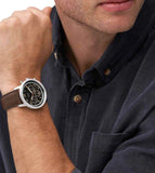  Shop Authentic Fossil Neutra Chronograph Black Dial Brown Leather Strap Watch for Men - FS6024 - Luxxuri