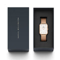  Shop Authentic Daniel Wellington Quadro Pressed Melrose White Dial Rose Gold Mesh Strap Watch For Women - DW00100465 - Luxxuri