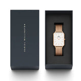  Shop Authentic Daniel Wellington Quadro Pressed Melrose White Dial Rose Gold Mesh Strap Watch For Women - DW00100465 - Luxxuri