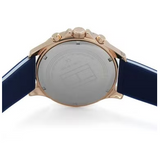  Shop Authentic Tommy Hilfiger Bank Multifunction Quartz White Dial Blue Rubber Strap Watch for Men - 1791778 - Luxxuri