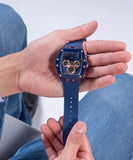  Shop Authentic Guess Phoenix Multifunction Blue Dial Blue Rubber Strap Watch for Men - GW0203G7 - Luxxuri