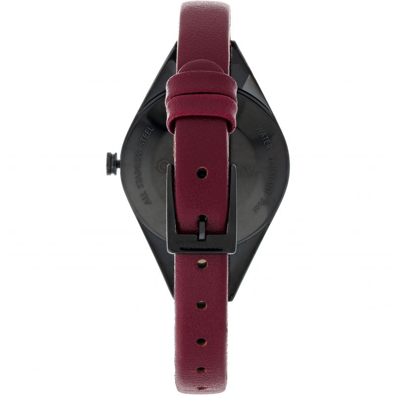  Shop Authentic Calvin Klein Rebel Red Black Dial Red Leather Strap Watch for Women - K8P237U1 - Luxxuri