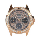  Shop Authentic Guess Frontier DIamonds Gold Dial Blue Rubber Strap Watch For Women - W1160L3 - Luxxuri
