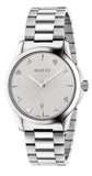  Shop Authentic Gucci G Timeless Silver Dial Silver Steel Strap Watch For Women - YA1264028 - Luxxuri