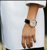  Shop Authentic Michael Kors Jaryn Quartz White Dial Black Leather Strap Watch For Women - MK2472 - Luxxuri