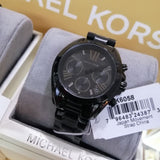  Shop Authentic Michael Kors Bradshaw Chronograph Black Dial Black Steel Strap Watch For Women - MK6058 - Luxxuri