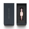  Shop Authentic Daniel Wellington Quadro Pressed Mother of Pearl Pink Dial Pink Nylon Strap Watch For Women - DW00100509 - Luxxuri