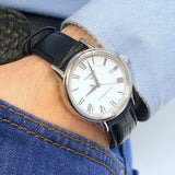  Shop Authentic Tissot Carson Powermatic 80 White Dial Black Leather Strap Watch For Men - T085.407.16.013.00 - Luxxuri