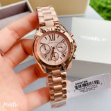  Shop Authentic Michael Kors Bradshaw Chronograph Rose Gold Dial Rose Gold Steel Strap Watch for Women - MK5799 - Luxxuri