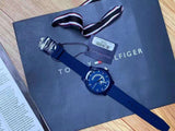  Shop Authentic Tommy Hilfiger Denim Quartz Blue Dial Blue Rubber Strap Watch for Men - 1791482 - Luxxuri
