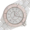  Shop Authentic Chanel J12 Quartz Diamonds Ceramic White Dial White Steel Strap Watch for Women - J12 H4466 - Luxxuri