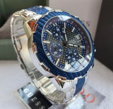  Shop Authentic Guess Octane Chronograph Blue Dial Two Tone Steel Strap Watch for Men - W1046G2 - Luxxuri