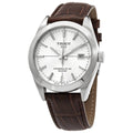  Shop Authentic Tissot Gentleman Powermatic 80 Silicium Silver Dial Brown Leather Strap Watch For Men - T127.407.16.031.01 - Luxxuri