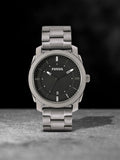 Shop Authentic Fossil Machine Chronograph Black Dial Grey Steel Strap Watch for Men - FS4774 - Luxxuri