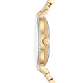  Shop Authentic Michael Kors Quartz Mother of Pearl White Dial Gold Steel Strap Watch For Women - MK1065 - Luxxuri