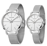  Shop Authentic Calvin Klein Even Quartz White Dial Silver Steel Strap Watch for Women - K7B21126 - Luxxuri