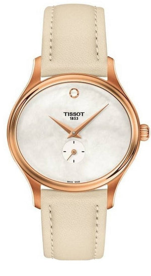  Shop Authentic Tissot T Lady Bella Ora Mother of Pearl Dial Cream Leather Strap Watch for Women - T103.310.36.111.00 - Luxxuri