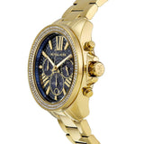  Shop Authentic Michael Kors Wren Diamonds Blue Dial Gold Steel Strap Watch for Women - MK6291 - Luxxuri