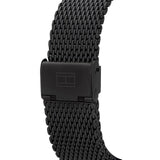  Shop Authentic Tommy Hilfiger Deacon Analog Black Dial Black Mesh Bracelet Watch for Men - 1791547 - Luxxuri