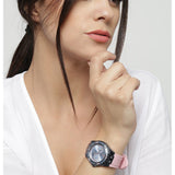  Shop Authentic Guess Limelight Blue Dial Pink Rubber Strap Watch For Women - W0775L5 - Luxxuri