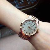  Shop Authentic Burberry The City Rose Gold Dial Rose Gold Steel Strap Watch for Women - BU9039 - Luxxuri