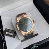  Shop Authentic Maurice Lacroix Aikon Automatic Green Dial Brown Leather Strap Watch For Men - AI6008-BRZ0B-630-M - Luxxuri