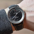  Shop Authentic Breitling Navitimer Automatic 38mm Black Dial Black Leather Strap Mens Watch - A17325241B1P1 - Luxxuri