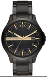  Shop Authentic Armani Exchange Hampton Chronograph Black Dial Black Steel Strap Watch For Men - AX2150 - Luxxuri