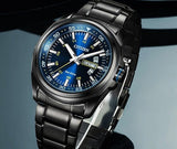  Shop Authentic Citizen Eco Drive Blue Dial Black Steel Strap Watch For Men - AW0024-58LB - Luxxuri