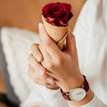  Shop Authentic Daniel Wellington Classic Roselyn White Dial Red NATO Strap Watch For Women - DW00100271 - Luxxuri