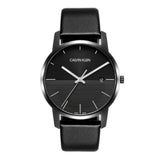  Shop Authentic Calvin Klein City Quartz Black Dial Black Leather Strap Watch for Men - K2G2G4C1 - Luxxuri