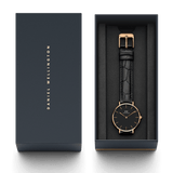  Shop Authentic Daniel Wellington Classic Petite Reading Black Dial Black Leather Strap Watch For Women - DW00100223 - Luxxuri