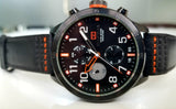  Shop Authentic Tommy Hilfiger Trent Multifunction Black Dial Black Leather Strap Watch for Men - 1791136 - Luxxuri