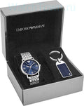  Shop Authentic Emporio Armani Kappa Quartz Blue Dial Silver Steel Strap Watch For Men - AR80010 - Luxxuri