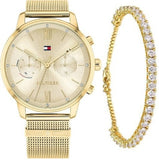 Shop Authentic Tommy Hilfiger Blake Quartz Gold Dial Gold Mesh Bracelet Watch for Women - 1782302 - Luxxuri