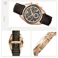  Shop Authentic Emporio Armani Chronograph Gray Dial Brown Leather Strap Watch For Men - AR6043 - Luxxuri