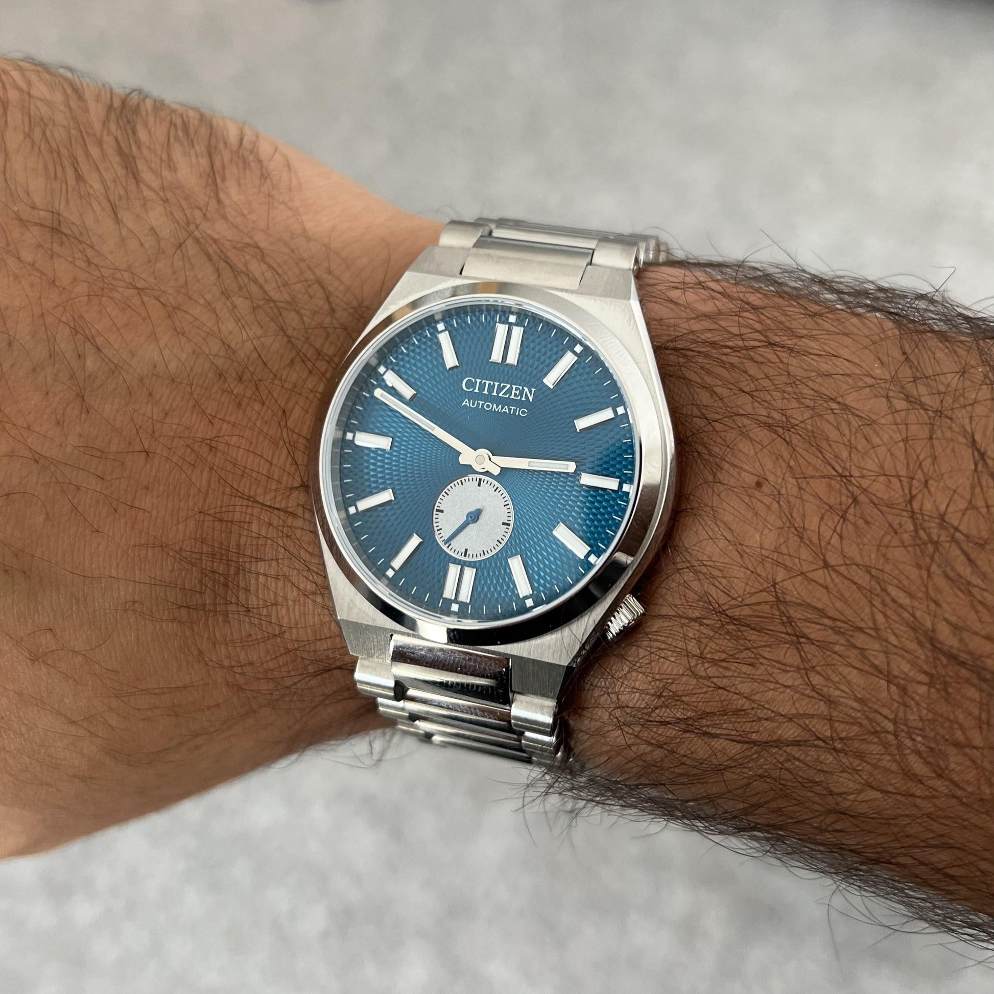  Shop Authentic Citizen Tsuyosa Automatic Blue Dial Silver Steel Strap Watch For Men - NK5010-51L - Luxxuri