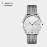  Shop Authentic Calvin Klein Minimal Silver Dial Silver Mesh Bracelet Watch for Men - K3M2112Z - Luxxuri
