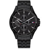  Shop Authentic Tommy Hilfiger Shawn Quartz Black Dial Black Steel Strap Watch for Men - 1791611 - Luxxuri